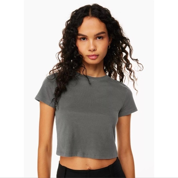 ARITZIA Sunday Best Wonderland T-Shirt In Washed Black - Picture 1 of 3